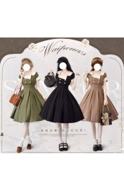 Forest Wardrobe Waipoua's Summer JSK and Jacket Set(3 Colours/Full Payment Without Shipping)